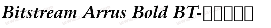 Bitstream Arrus Bold BT字体转换